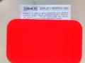 Z�plata PES/PVC 1100, 0,5mm - 15 x 9 cm, �erven� (5ks)  